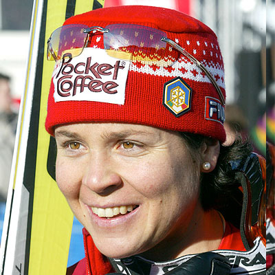 Isolde Kostner eroberte drei olympische Medaillen, wurde zweimal ...