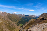 Timmelsjoch con vista verso il Tirolo del Sud