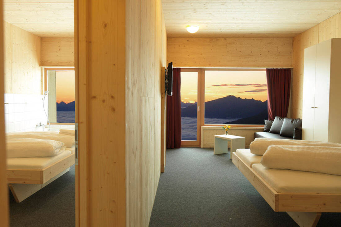 Zimmer in der Venet Gipfelhütte