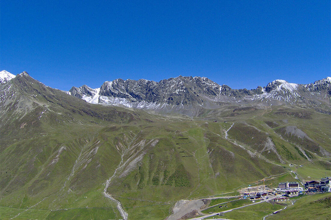 Irzwände (2.777 m, 2.757 m) und der Hochalter (2.678 m) Kühtai