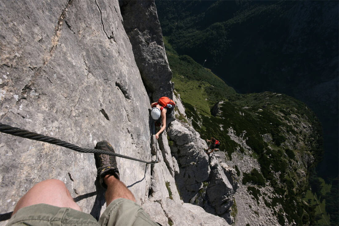 Klettersteig in Südtirol