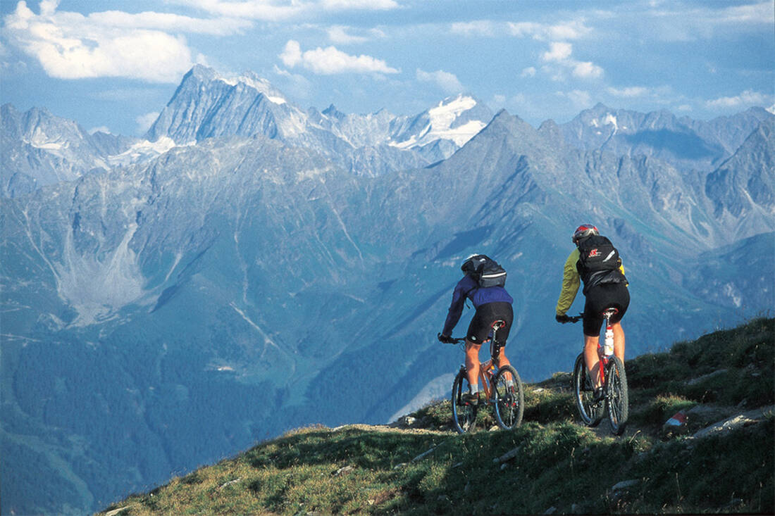 Mountainbiker in der Region